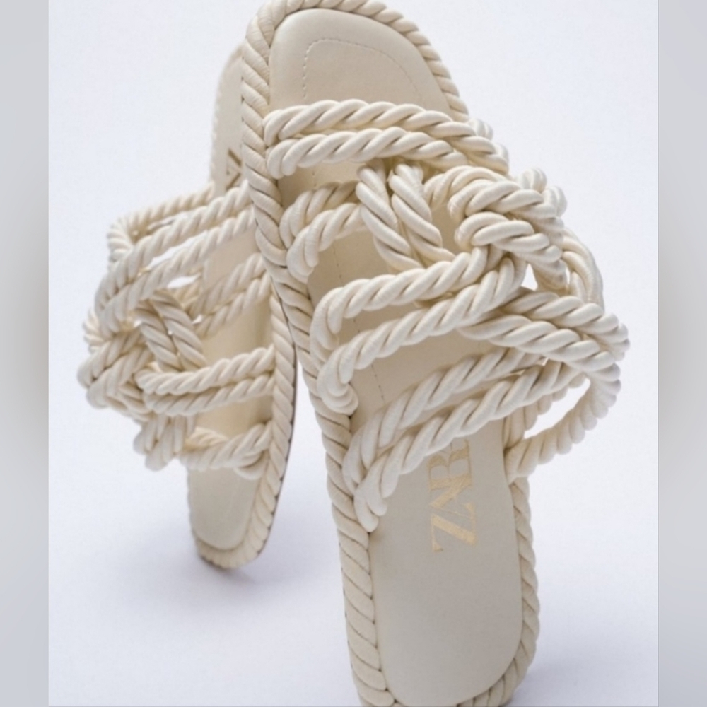 ZARA | KNOTTED ROPE SANDEL - Picture 2 of 5